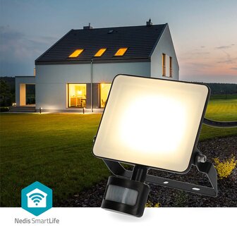 Smartlife Buitenlamp Bewegingssensor - 1620 lm - Wi-Fi - 20 W - Warm tot Koel Wit - 3000 - 6500 K - Aluminium - Android&trade; / IOS