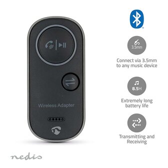 Bluetooth&reg; Zender / Ontvanger - draadloos audio streamen in zowel de zend- als ontvangmodus