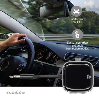 Bluetooth&reg; Zender / Ontvanger - Dubbele koppeling - je kunt twee apparaten tegelijk verbinden - Handsfree bellen - Extreem lange levensduur van de batterij