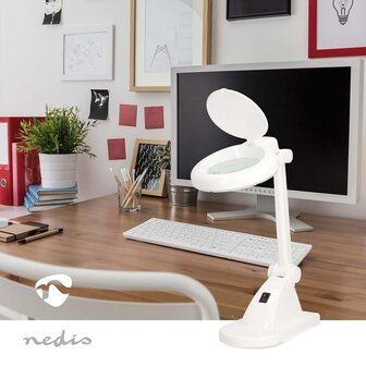 Tafel-Loeplamp -  Ideaal voor gedetailleerde taken thuis, in de werkplaats of op kantoor - Glazen lens 