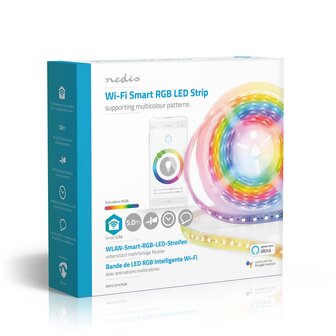 SmartLife LED-strip - RGB - miljoenen kleuren / Wit / Warm Wit - 5 meter - Zeer veel gebruiksmogelijkheden.