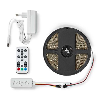 SmartLife LED-strip - RGB - miljoenen kleuren / Wit / Warm Wit - 5 meter - Zeer veel gebruiksmogelijkheden.