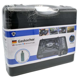 Gas kooktoestel draagbare koffer - Perfect voor Outdoor, Vakantie en eventuele noodgevallen