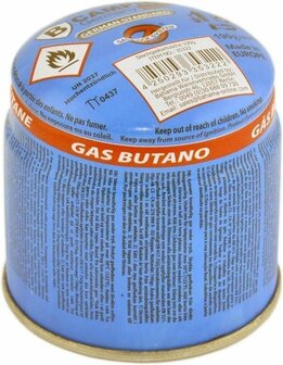 Compact Gaskooktoestel / Gasbrander - kunststof - 20,9 cm - blauw - lichtgewicht - pi&euml;zo ontsteking