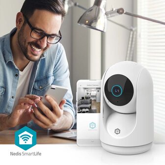 SmartLife Camera voor Binnen 3MP Full HD 1296p | Pan tilt / MicroSD (niet inbegrepen) - Met bewegingssensor | Nachtzicht 