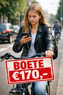 Universele smartphonehouder voor op de fiets Voorkom een boete van 170 euro