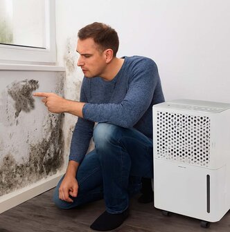 Luchtontvochtiger 10 liter per dag - Ontvochtiging / Automatisch / Was drogen / Ventilatie - Ja - 100 m&sup3;/h - Instelbare hygrostaat - 24-uurs timer