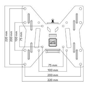 Kantelbare TV-Muurbeugel - Max. 50 Kg - Voor kleinere tot middelgrote beeldschermen.