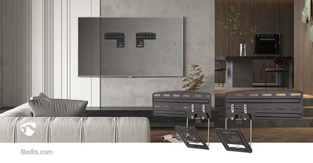 Vaste TV-Muurbeugel 43 - 85 " | Maximaal schermgewicht: 60 kg | Minimale muurafstand: 7.50 mm