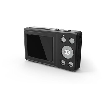 Digitale Ultra HD Foto / Video camera - Dubbel scherm - 48 MPixel - 4K@30fps - 5 MPixel CMOS - Zwart