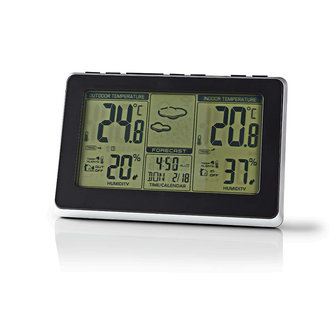 Weerstation - Draadloze sensor - Alarmklok - Weersvoorspelling