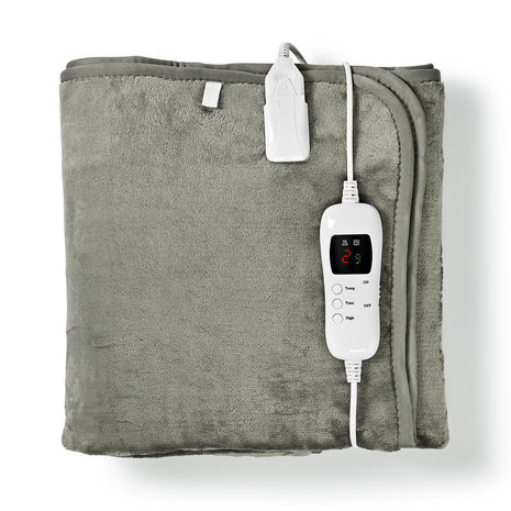Heerlijk warme flanel fleece Elektrische Deken  - 150 x 80 cm - 9 warmtestanden - Timerfunctie - Oververhittingsbeveiliging