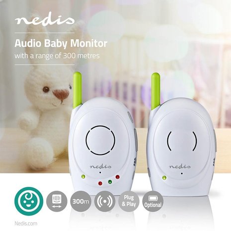 Audio-babyfoon - 2,4 GHz - Terugspreekfunctie