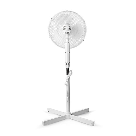 Staande Ventilator Diameter: 40 cm - Minimaal geluid -  3 Snelheden - Zwenkfunctie - Verstelbare hoogte - Uitschakeltimer - Afstandsbediening 