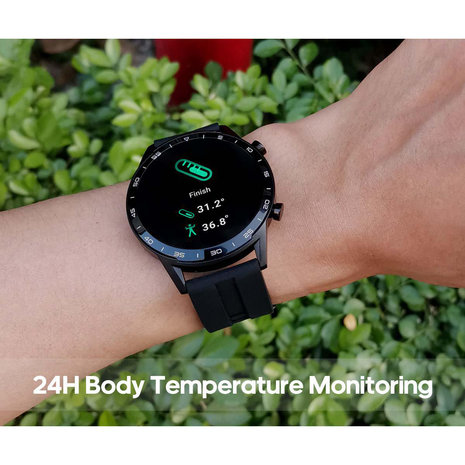 Mooi vormgegeven Smart Gezondheids Horloge + App met zeer veel mogelijkheden.