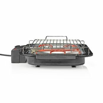Elektrische barbecue met thermostaat en aluminium waterreservoir. -  Tafelmodel - 2000W.