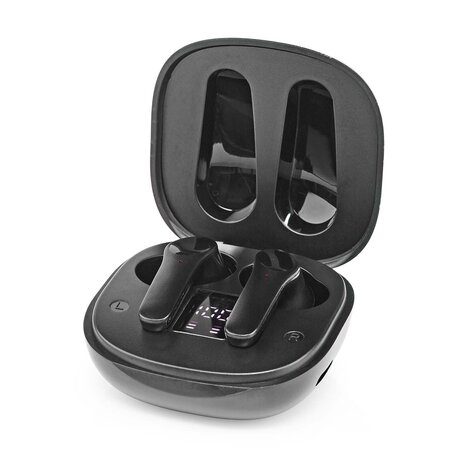 Draadloze Oordopjes - Bluetooth® - Max. batterijduur: 5 uur - Aanraakbediening - Charging case - Ingebouwde microfoon - Ruisonderdrukking - Zwart