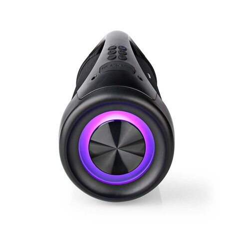 Bluetooth® Party Boombox | 6 uur | 2.0 | 120 W | Media afspeelmogelijkheden: AUX / USB | IPX5 | Koppelbaar | Handgreep | Feestverlichting | Zwart
