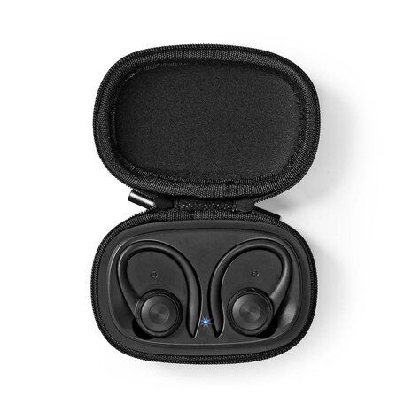 Volledig Draadloze Oordopjes | Bluetooth® | Maximale batterijduur: 4 uur | Drukbediening | Charging case | Ingebouwde microfoon | Ondersteuning voor spraakbesturing | Oorhaken | Zwart