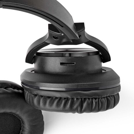 Draadloze Over-ear Koptelefoon | Maximale batterijduur: 7 uur | Ingebouwde microfoon | Drukbediening | Ondersteuning voor spraakbesturing | Volumebediening | Zwart