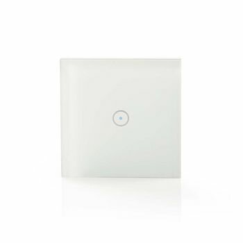 SmartLife Wandschakelaar | Wi-Fi | Enkel | Muurmontage | 1000 W | Android™ / IOS | Glas | Wit