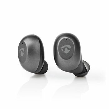 Volledig Draadloze Oordopjes | Bluetooth® | Maximale batterijduur: 3 uur | Aanraakbediening | Charging case | Ingebouwde microfoon | Ondersteuning voor spraakbesturing | Grijs / Zilver
