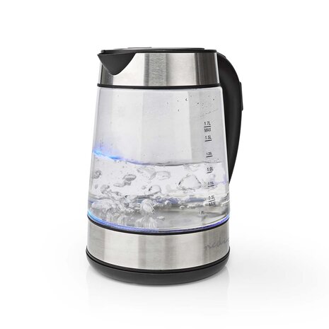 Waterkoker | 1.7 l | Glas | Transparant | 60,70,80,90,100 °C | Temperatuurindicator | 360 graden draaibaar | Verborgen verwarmingselement | Strix®-controller | Droogkookbeveiliging