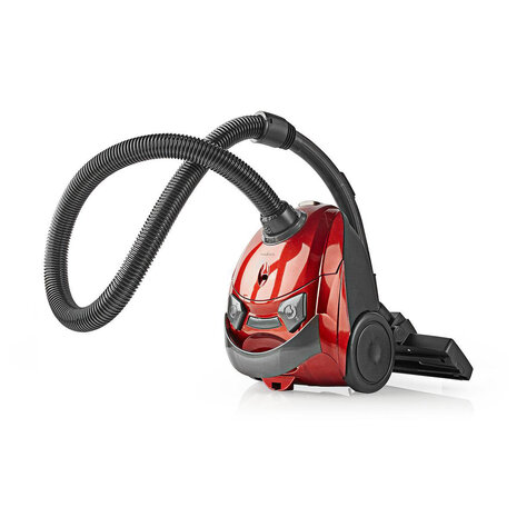 Stofzuiger Met Zak - 700 W - Stof capaciteit: 1.5 l - Combi-Borstel - Actieradius: 7 m - Hepafilter - Antraciet / Rood