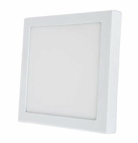 Plafonnière - LED - Vierkant 22 x 22 cm - 18W / 1200 Lumen - Wit