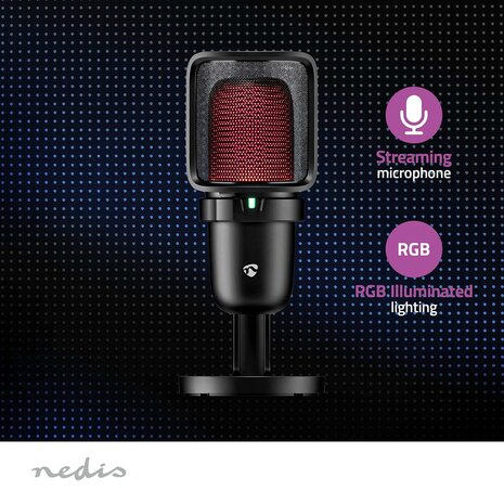 Microfoon ontworpen voor streamers, vloggers, gamers en geluidsliefhebbers. Gebruikt voor: Desktop / Notebook - USB Type-A - Aan/uit knop - POP Filter