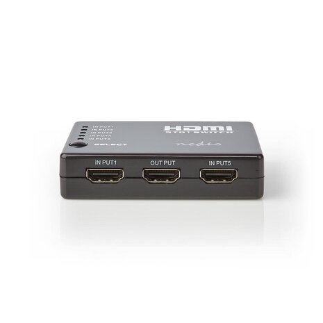 HDMI™-Switch 5-Poorts poort(en) | 5x HDMI™ Input | 1x HDMI™ Output | 1080p | 3.4 Gbps | ABS