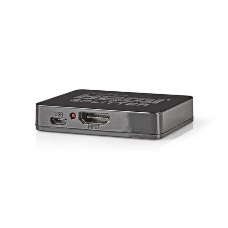 HDMI™-Splitter 2 poort(en) | HDMI™ Input | 2x HDMI™ Output | 4K@30Hz | 2.25 Gbps | ABS / PVC | Zwart