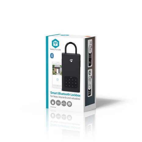 SmartLife-sleutelkast Sleutelkluis - Sleutelslot - Buitenshuis - IPX5 - Zwart