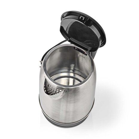 Waterkoker - 1.7 liter- Roestvrij Staal - Aluminium / Zwart - 360 graden draaibaar - Verborgen verwarmingselement - Strix®-controller - Droogkookbeveiliging