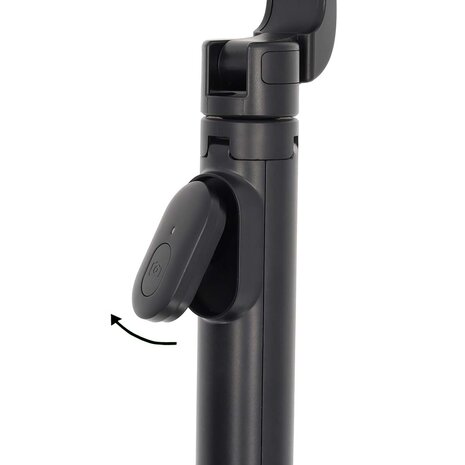 Bluetooth® Selfie Stick Bluetooth®-versie: 5.0 | Maximale schermgrootte: 7 " | Gevouwen lengte: 17 cm | Uitgevouwen lengte: 61 cm | Maximaal draagvermogen: 1000 g | Batterij Gevoed