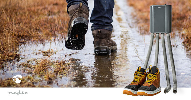 Schoenen / handschoenen droger 350 W - 45 °C -  4 warme-luchtuitlaten om 2 paar schoenen tegelijkertijd te drogen - Oververhittingsbeveiliging 