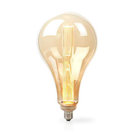 Grote LED-Filamentlamp E27 - Warme gouden kleur -30 cm. hoog - Verwijderbare glazen buitenlamp - 3.5 W - 120 lumen  -Dimbaar - Retrostijl | 1 Stuks