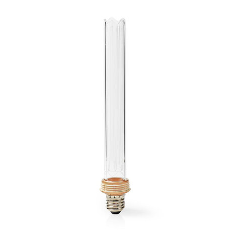 Grote LED-Filamentlamp E27 - Warme gouden kleur -30 cm. hoog - Verwijderbare glazen buitenlamp - 3.5 W - 120 lumen  -Dimbaar - Retrostijl | 1 Stuks