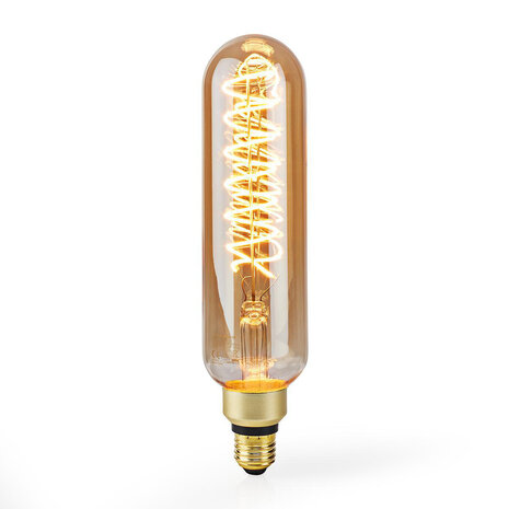 LED-Filamentlamp E27 - De Gouden glascoating geeft een extra warm licht - 8.5 W | 600 lm | 2000 K | Dimbaar - Retrostijl | 1 Stuks