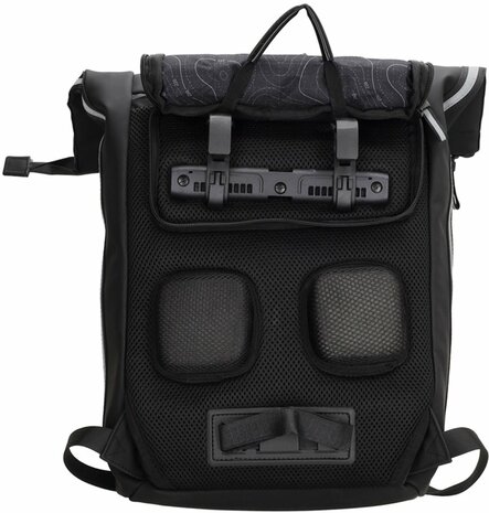 Superhandige waterproof Beagles Originals 2-in-1 Rugzak & Fietstas - Zwart