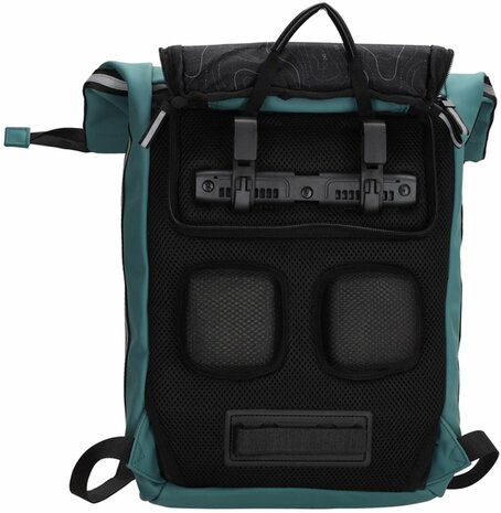 Superhandige waterproof Beagles Originals 2-in-1 Rugzak & Fietstas - Petrol