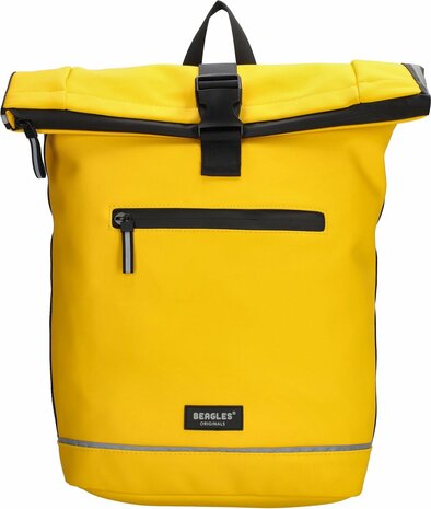 Superhandige waterproof Beagles Originals 2-in-1 Rugzak & Fietstas - Geel