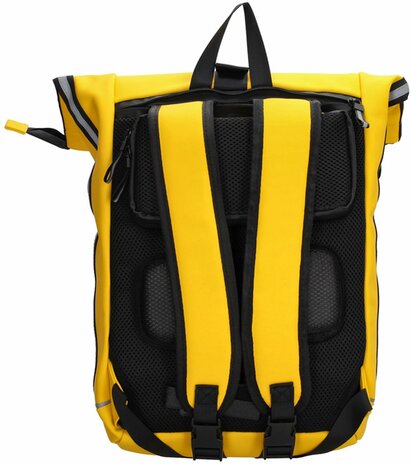 Superhandige waterproof Beagles Originals 2-in-1 Rugzak & Fietstas - Geel