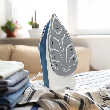 Ergonomisch lichtgewicht Stoomstrijkijzer 2000 W - 20 g/m - Stoomstoot - Keramiek - Droog-, Stoom-, Sproei- en variabele stoomregeling