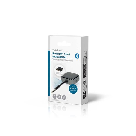 Bluetooth® Zender / Ontvanger - Dubbele koppeling - je kunt twee apparaten tegelijk verbinden - Handsfree bellen - Extreem lange levensduur van de batterij