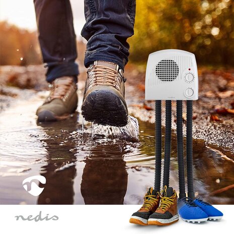 Ventilator schoendroger om twee paar schoenen of laarzen te drogen- 4 uittrekbare warme lucht uitlaten van 17-70 cm