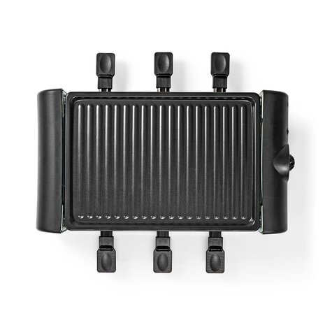 Gourmet / Raclette Grill | 6 Personen | Spatel | Temperatuurinstelling | Anti-aanbak laag