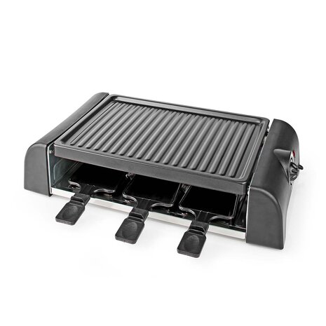 Gourmet / Raclette Grill | 6 Personen | Spatel | Temperatuurinstelling | Anti-aanbak laag