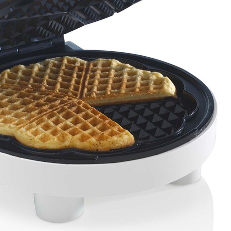 Wafelijzer - Bakt 5 heerlijke zachte en knapperige hartvormige wafels