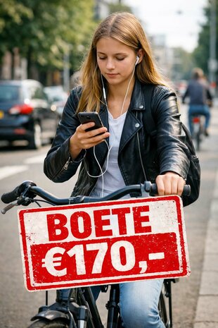 Universele smartphonehouder voor op de fiets Voorkom een boete van 170 euro